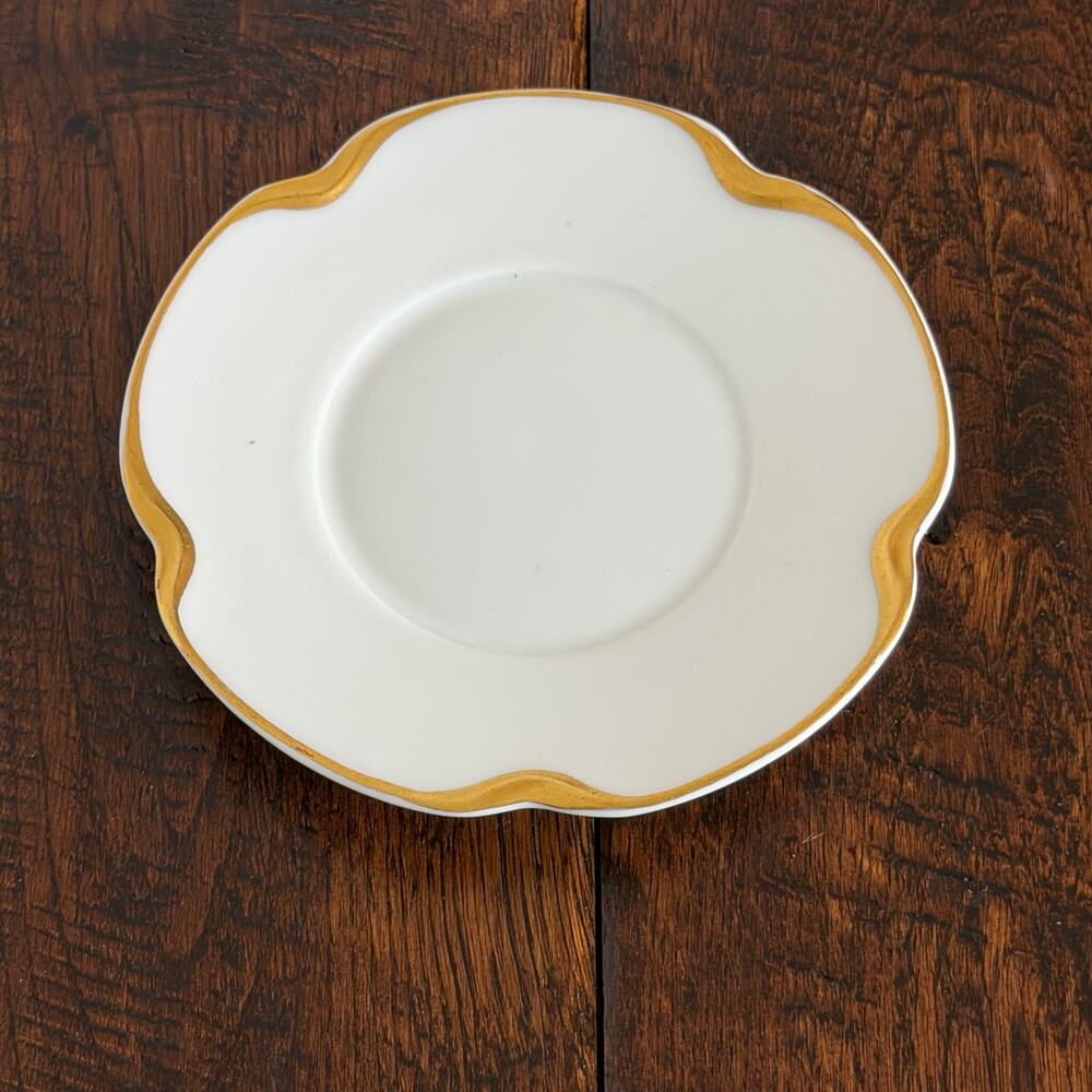 6 Haviland Limoges Silver Anniversary Butter Pats 4.25” – Vintage France